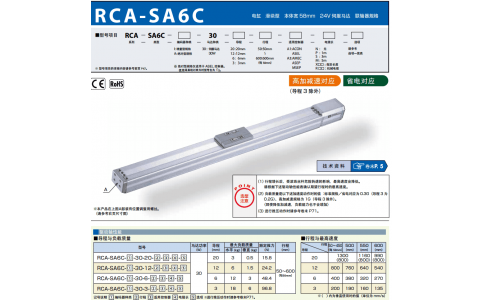 日本IAI艾衛(wèi)艾 電缸 RCA-SA6C-30-6