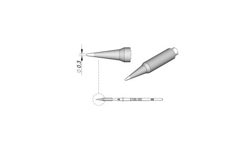 西班牙JBC 烙鐵頭 C105系列納米工具專用 C105103