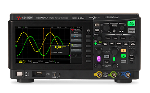 DSOX1202A 示波器：70 100 200 MHz，2 個模擬通道是德科技Keysight